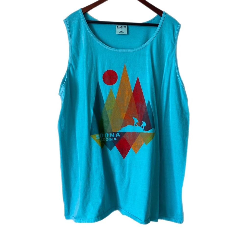 BLUE 84 T-Shirt Tank Top Unisex Sedona AZ Spring Summer Vacation Red Rocks 2XL